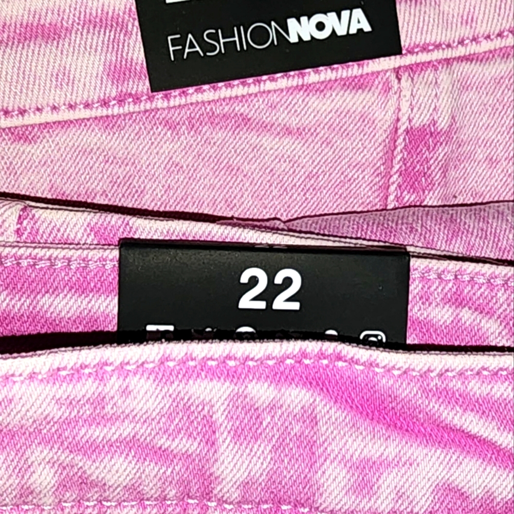 **ONE PAIR** Brand New Fashion Nova Pink Jeans
